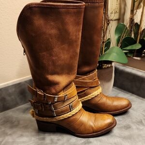 FREEBIRD Brown Leather Women's Boots